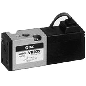 VK332V-5G-M5 直接配管型 直动式座阀 SMC3通电磁阀